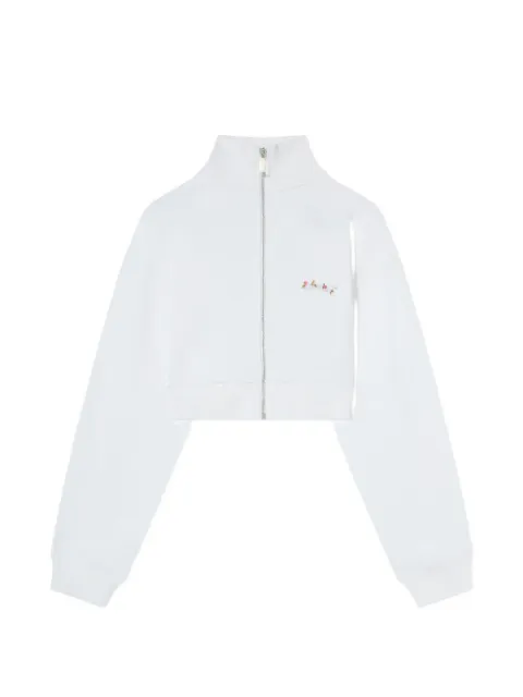 Off-White Arrows Chiné cropped sweatshirt