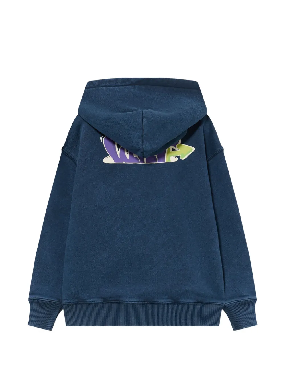 Off-White Kids Hoodie met graffiti-print Blauw