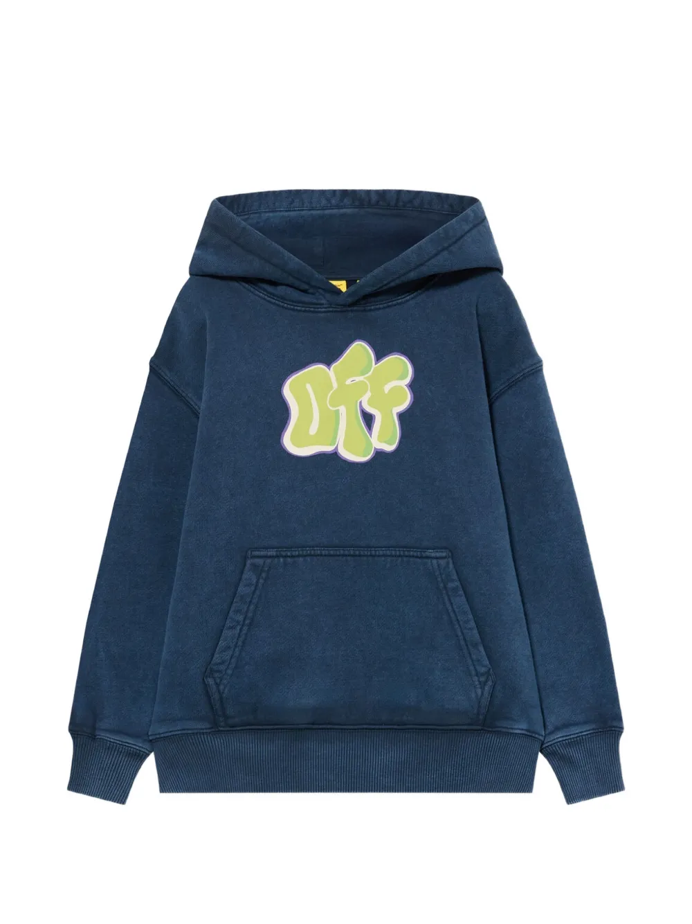 Off-White Kids Hoodie met graffiti-print Blauw