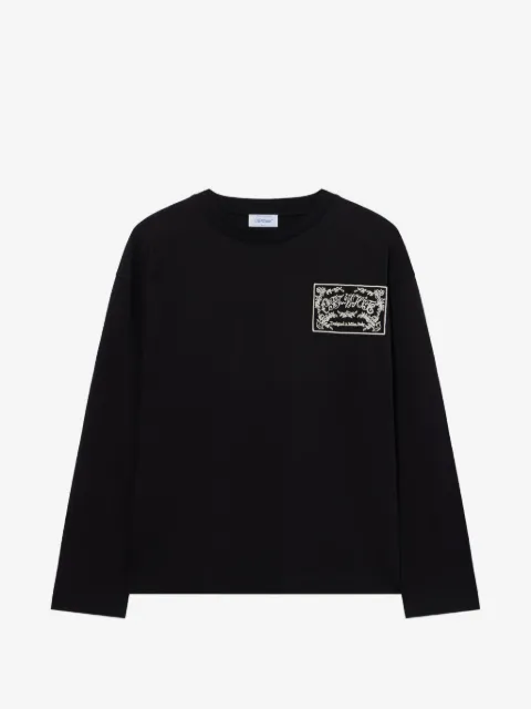 Off-White embroidered paisley-logo T-shirt