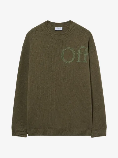 Off-White Bookish trui met logo-patch