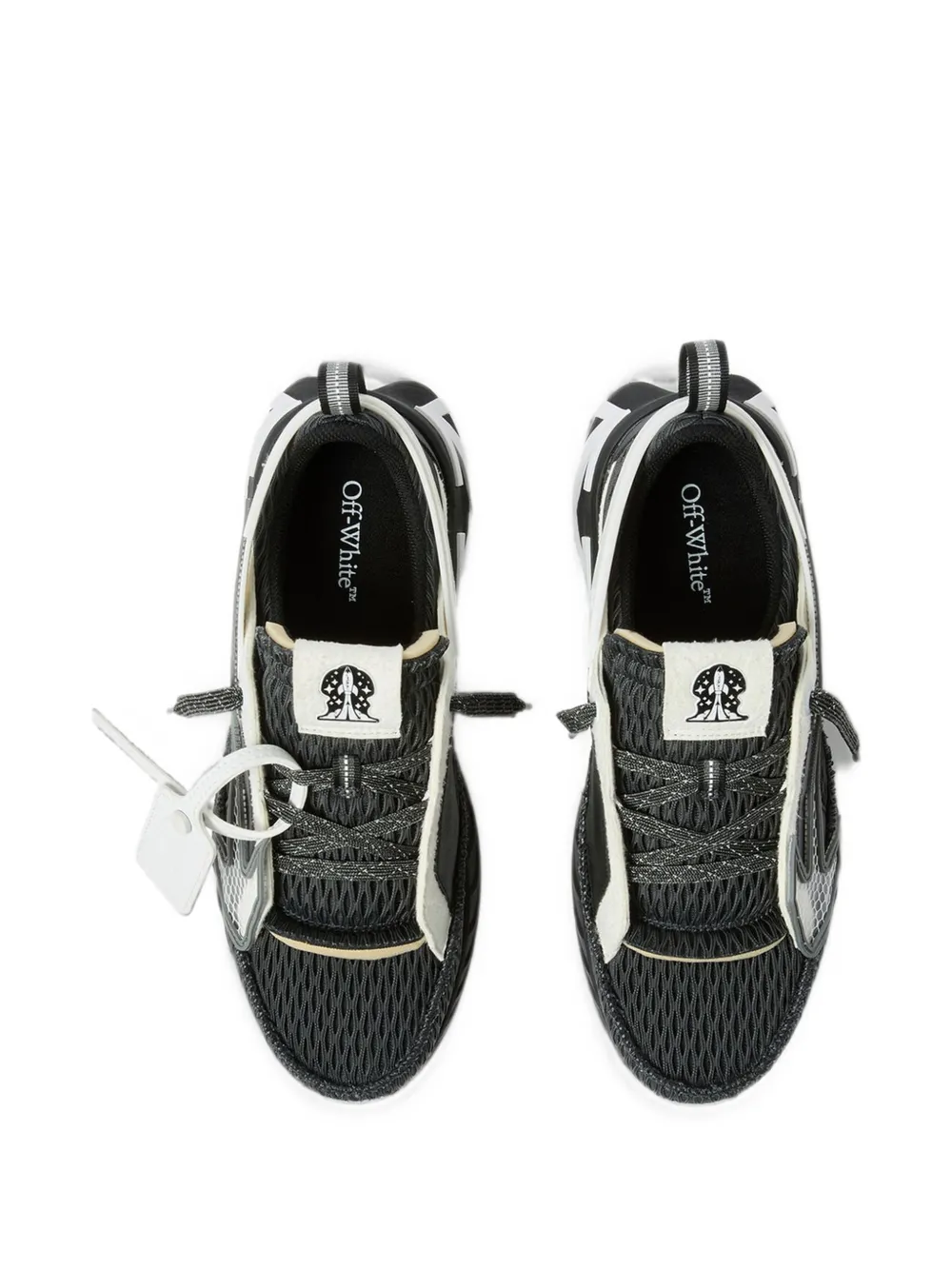Off-White Sneakers met vlakken Zwart