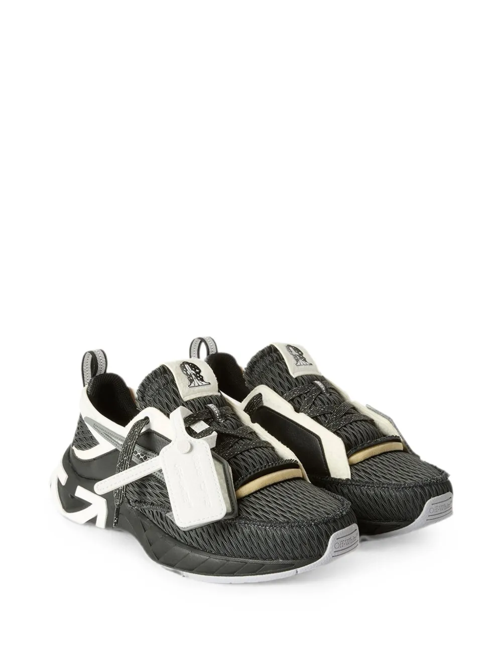 Off-White Sneakers met vlakken Zwart
