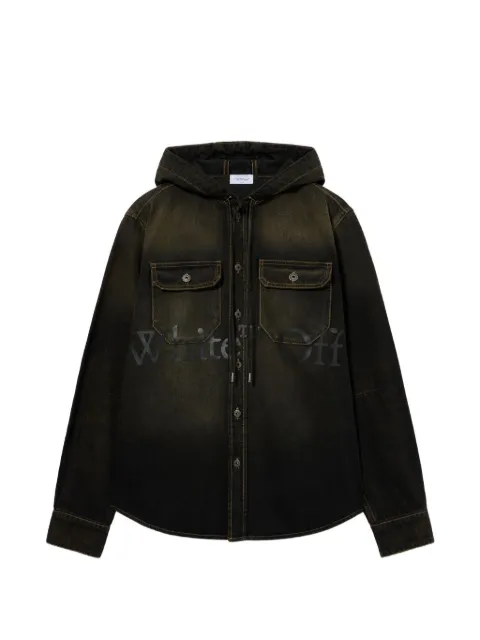 Off-White Bookish hooded denim jacket