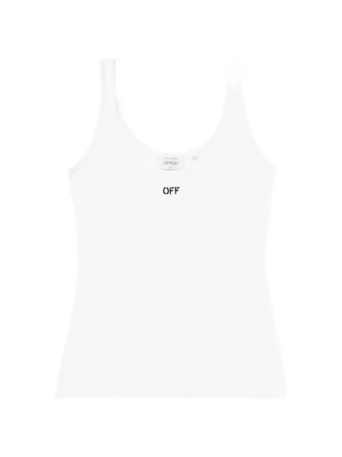 Off-White Off Stamp ribbed tank top