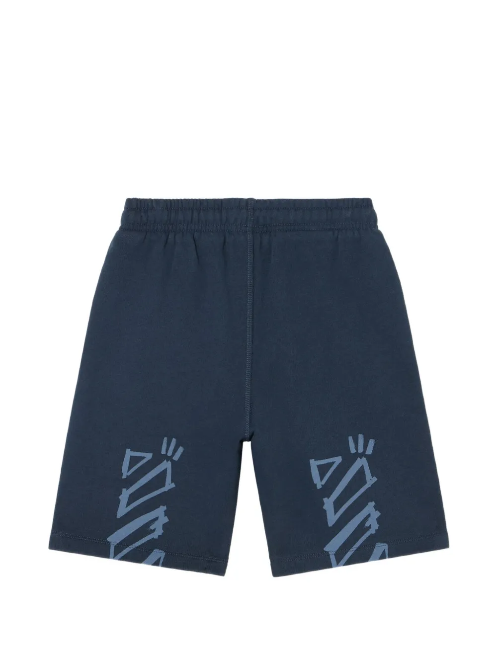 Off-White Kids Diag Marker shorts Blauw
