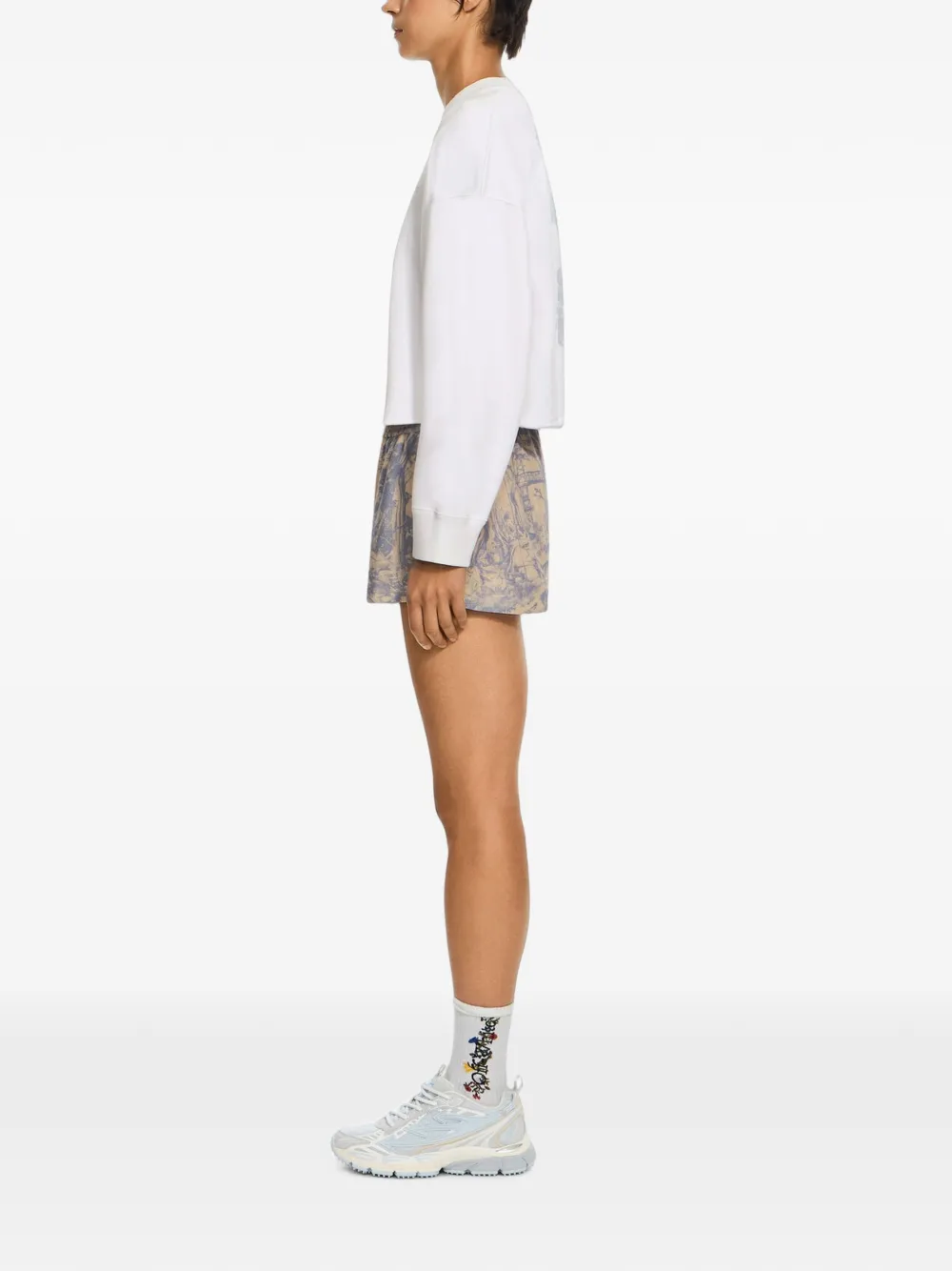 Off-White Trui verfraaid met logo Wit