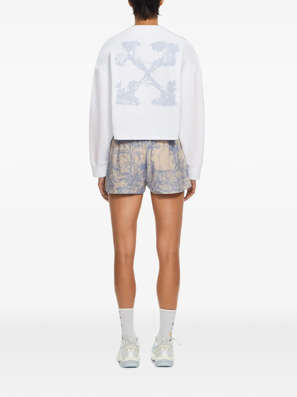 Off-White Trui verfraaid met logo Wit