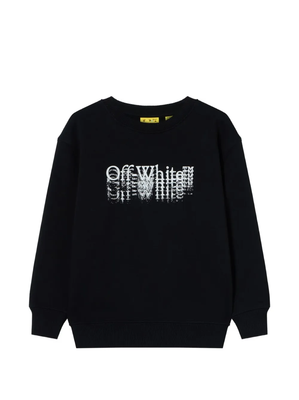 Off-White Kids Bookish Stamp cotton sweater - Nero