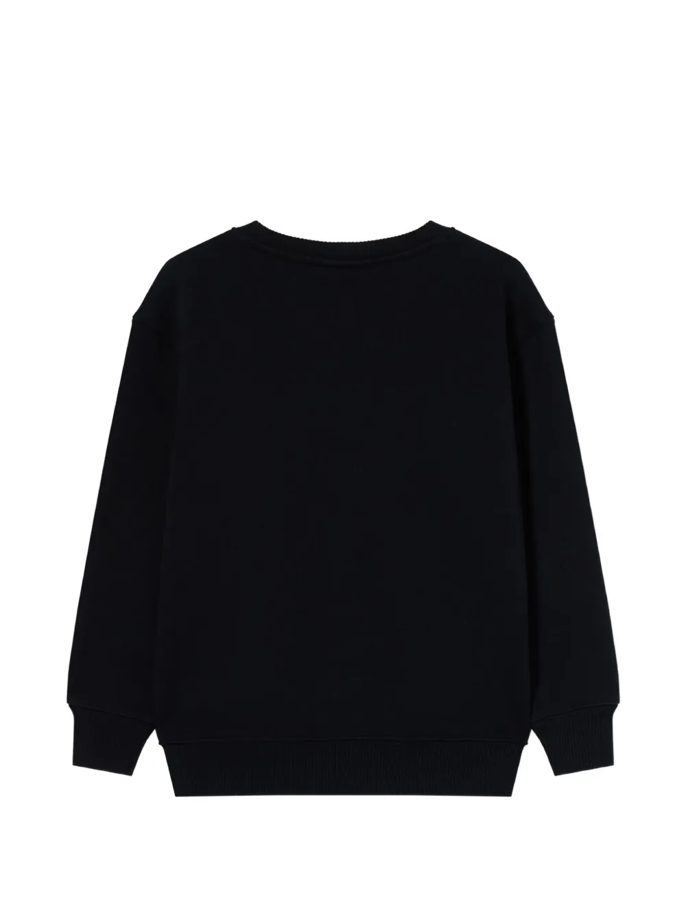 Off-White Kids Bookish Stamp cotton sweater Zwart