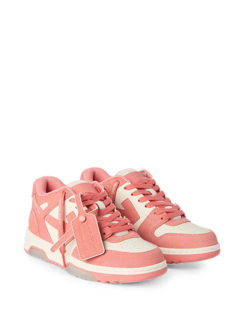 Off-White Out of Office sneakers met vlakken Roze