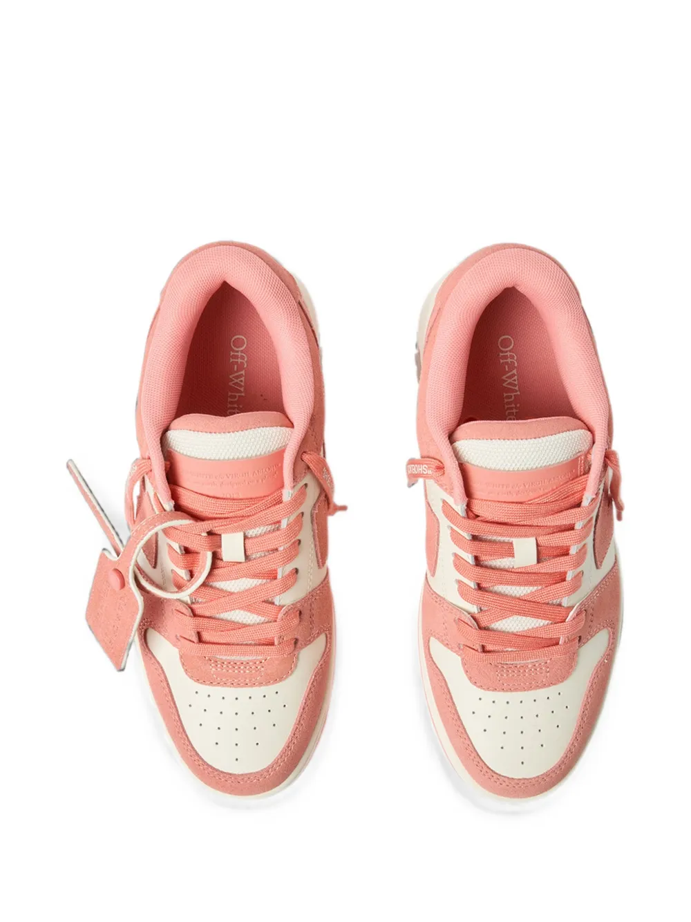 Off-White Out of Office sneakers met vlakken Roze