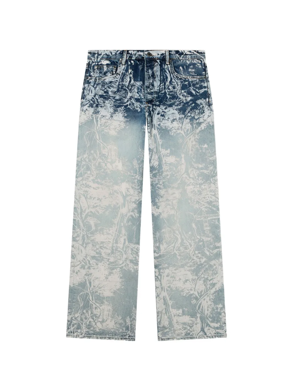 Off-White City Nature slim relaxed jeans - Blu