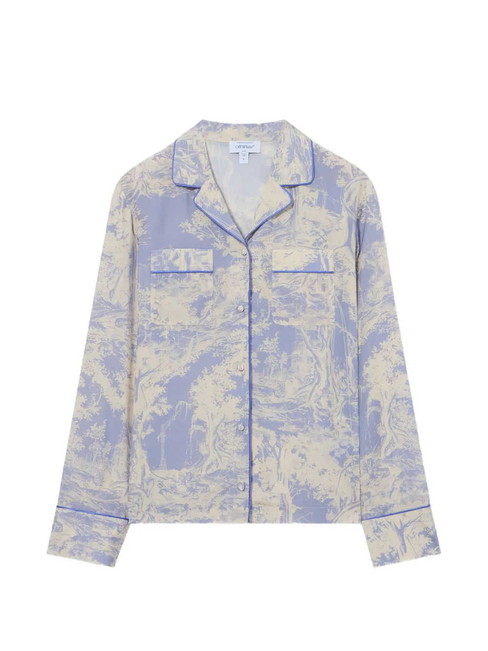 Off-White City Nature Habutai pajamas shirt - Nude
