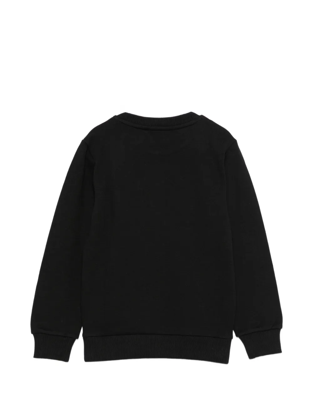 Balmain Kids Sweater met geborduurd logo en knoop-detail Zwart