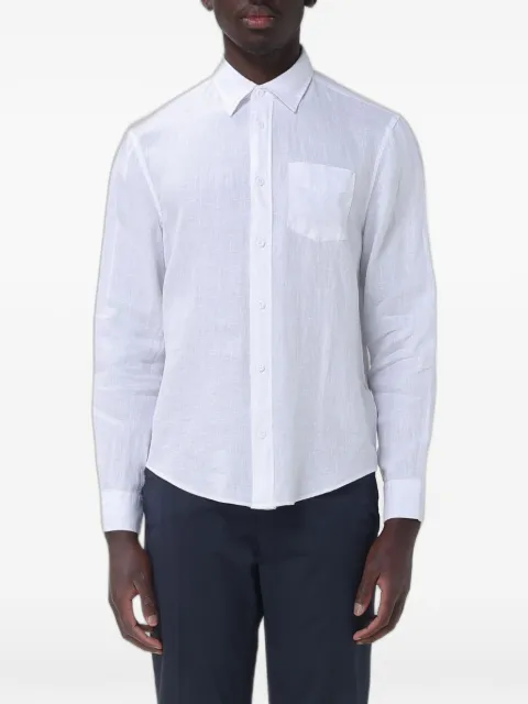 Blauer chest-pocket linen shirt