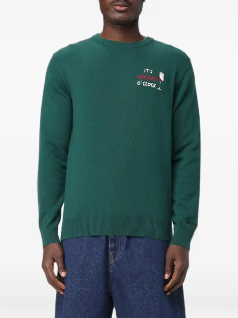 MC2 Saint Barth embroidered-motif fine-knit sweater