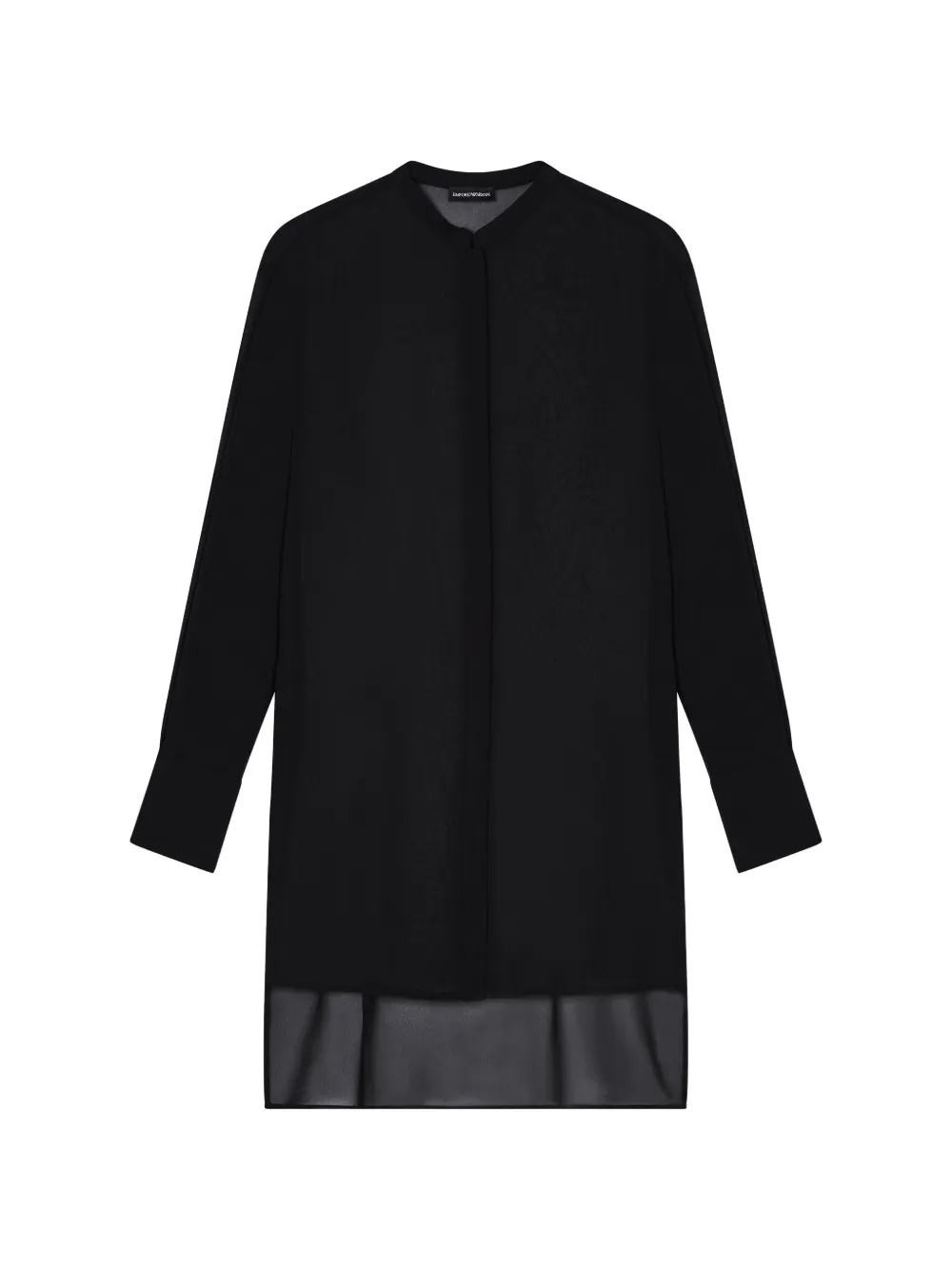 Emporio Armani semi-sheer shirt - Nero