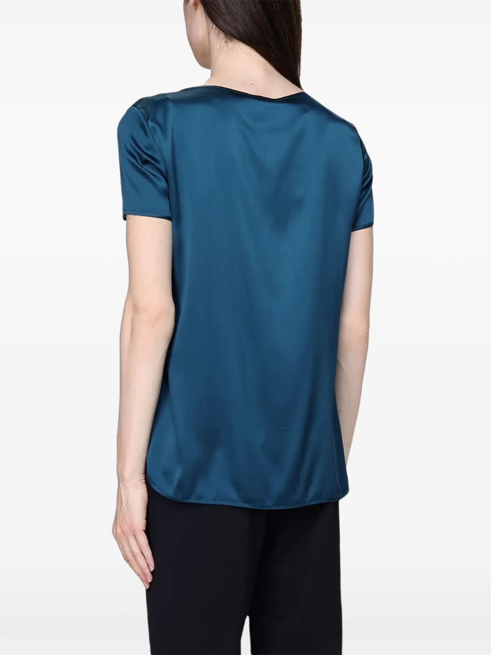 Max Mara T-shirt met ronde hals Blauw