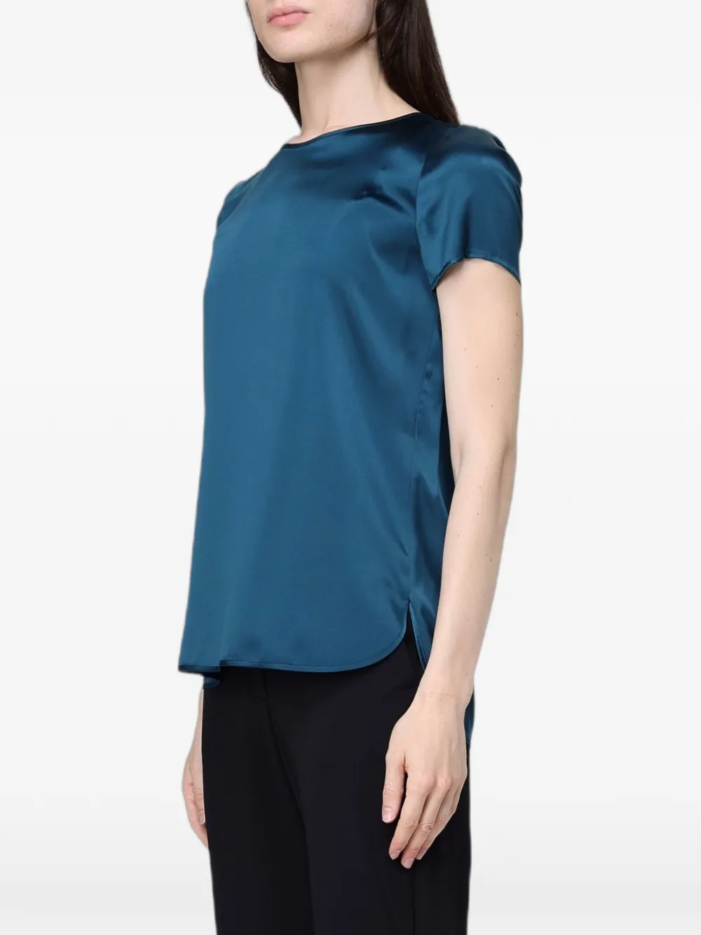 Max Mara T-shirt met ronde hals Blauw