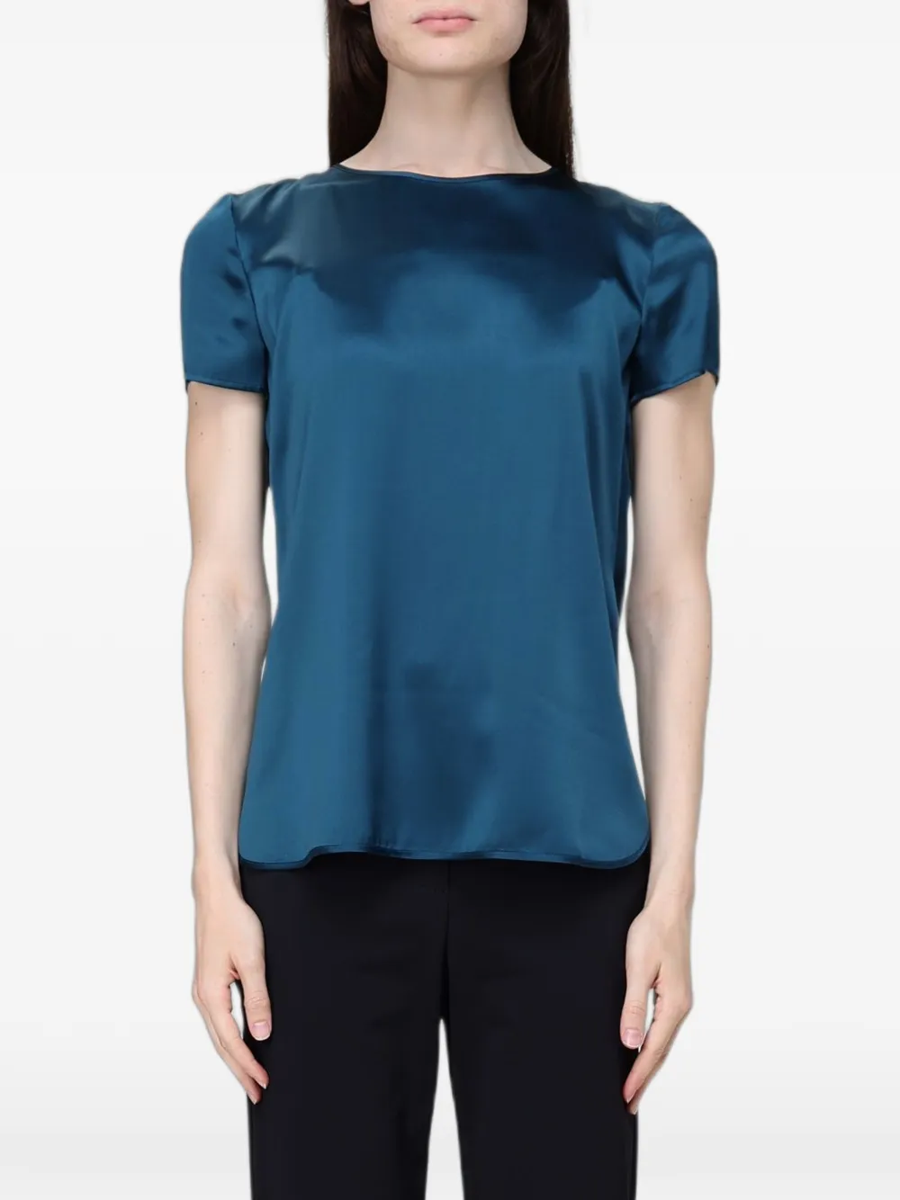 Max Mara crew-neck T-shirt - Blu