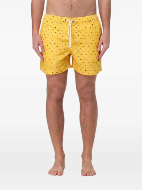 BROOKSFIELD geometric-print drawstring swim shorts