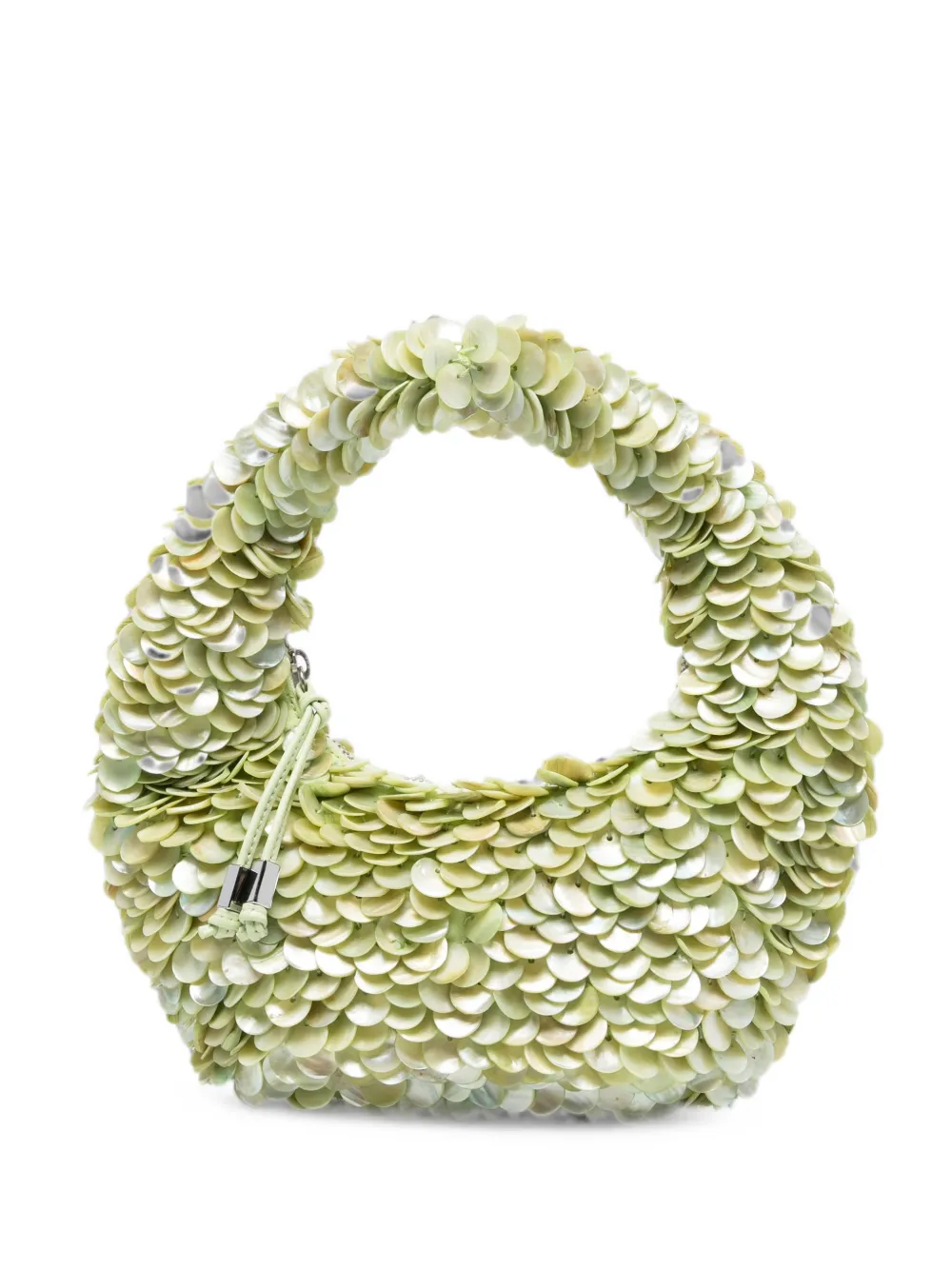 STAUD Reef sequin-embellished tote bag - Verde