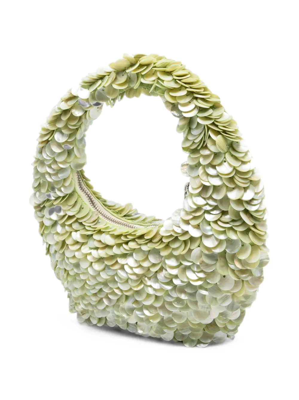 STAUD Reef shopper verfraaid met pailletten Groen