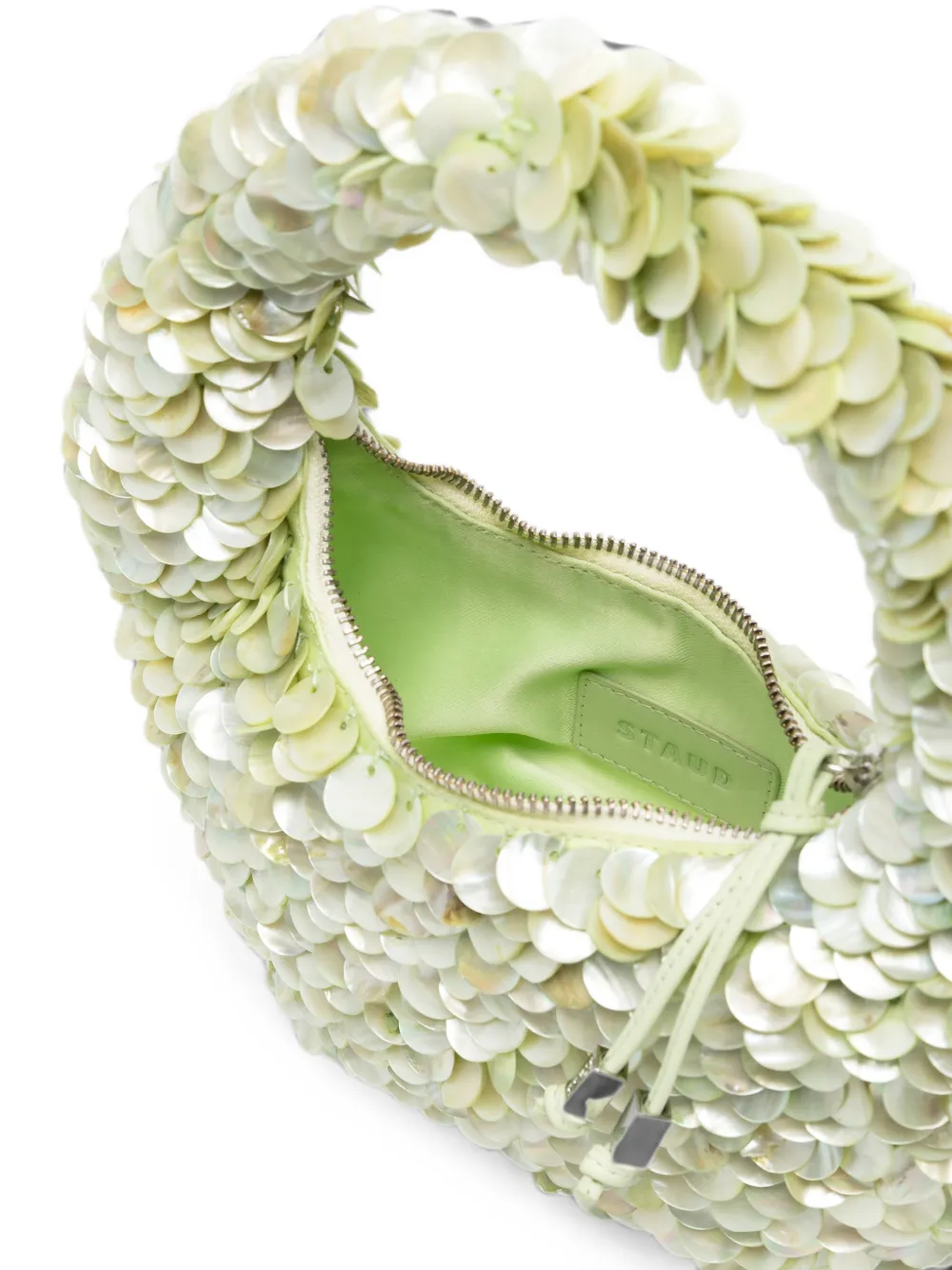 STAUD Reef shopper verfraaid met pailletten Groen