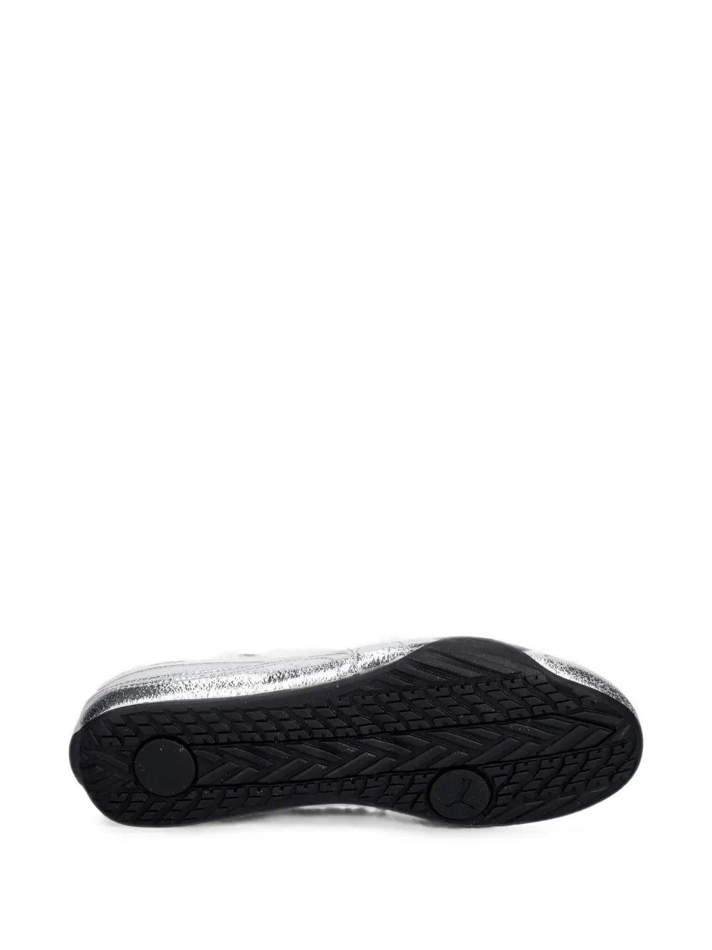 PUMA Catch Metallic Whisper metallic-effect ballet flats Zilver