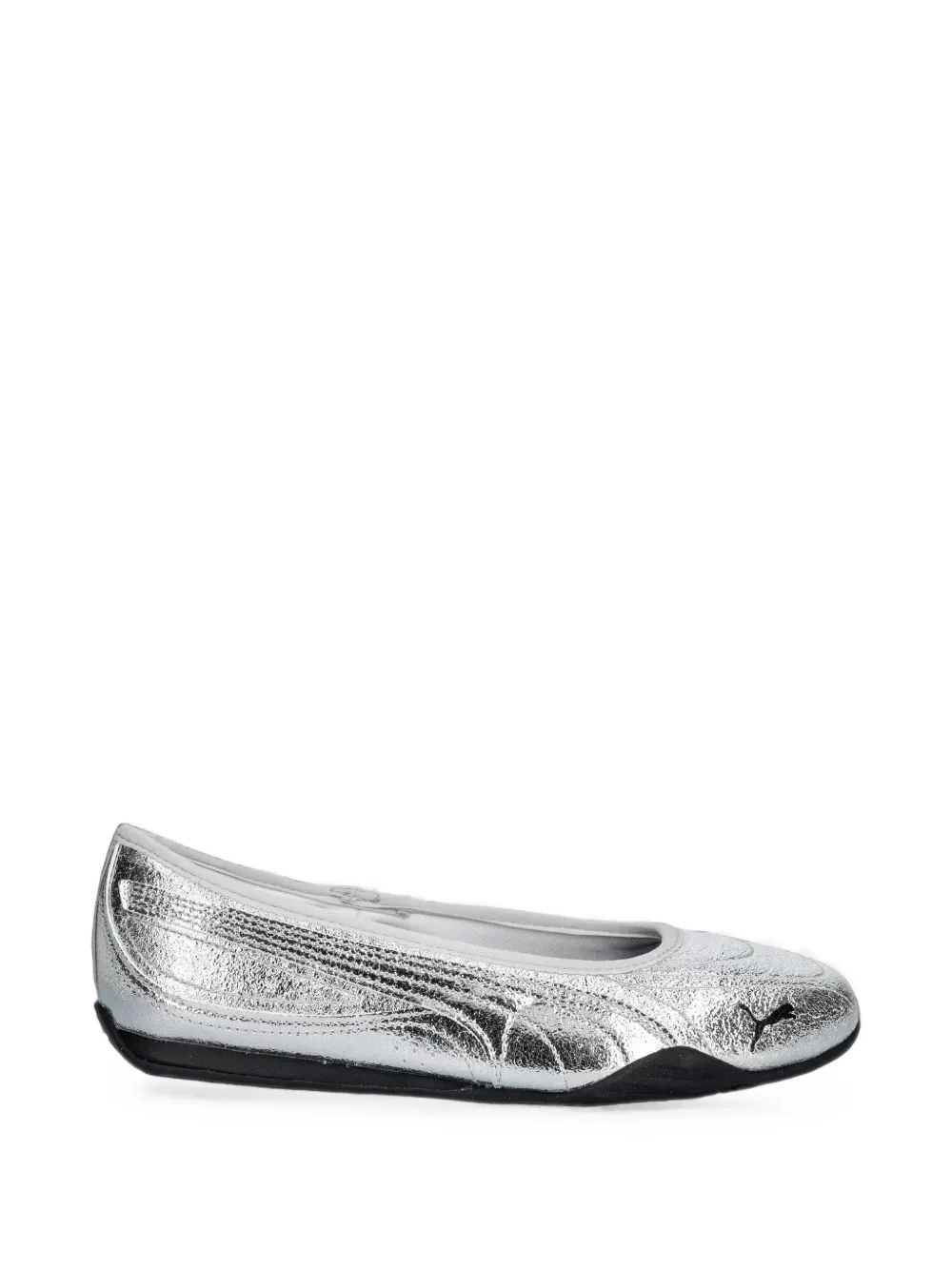 PUMA Catch Metallic Whisper metallic-effect ballet flats - Argento