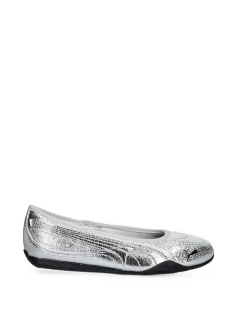 PUMA Catch Metallic Whisper metallic-effect ballet flats