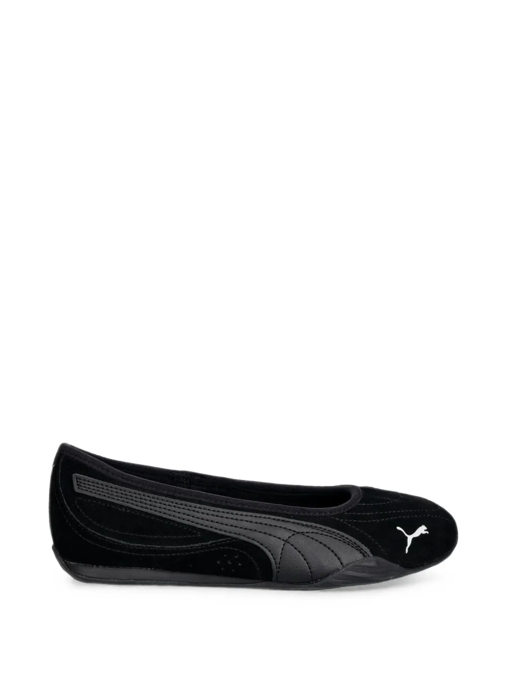 PUMA Catch Soleil logo-embroidered ballet flats - Nero