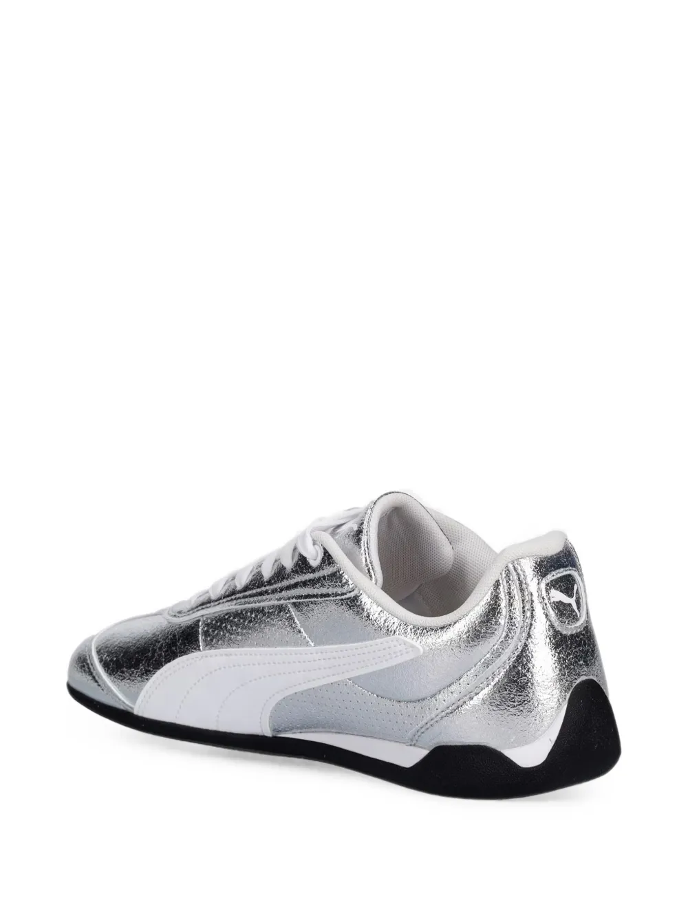 PUMA Replicatch Metallic Whisper cracked-effect low-top sneakers Zilver