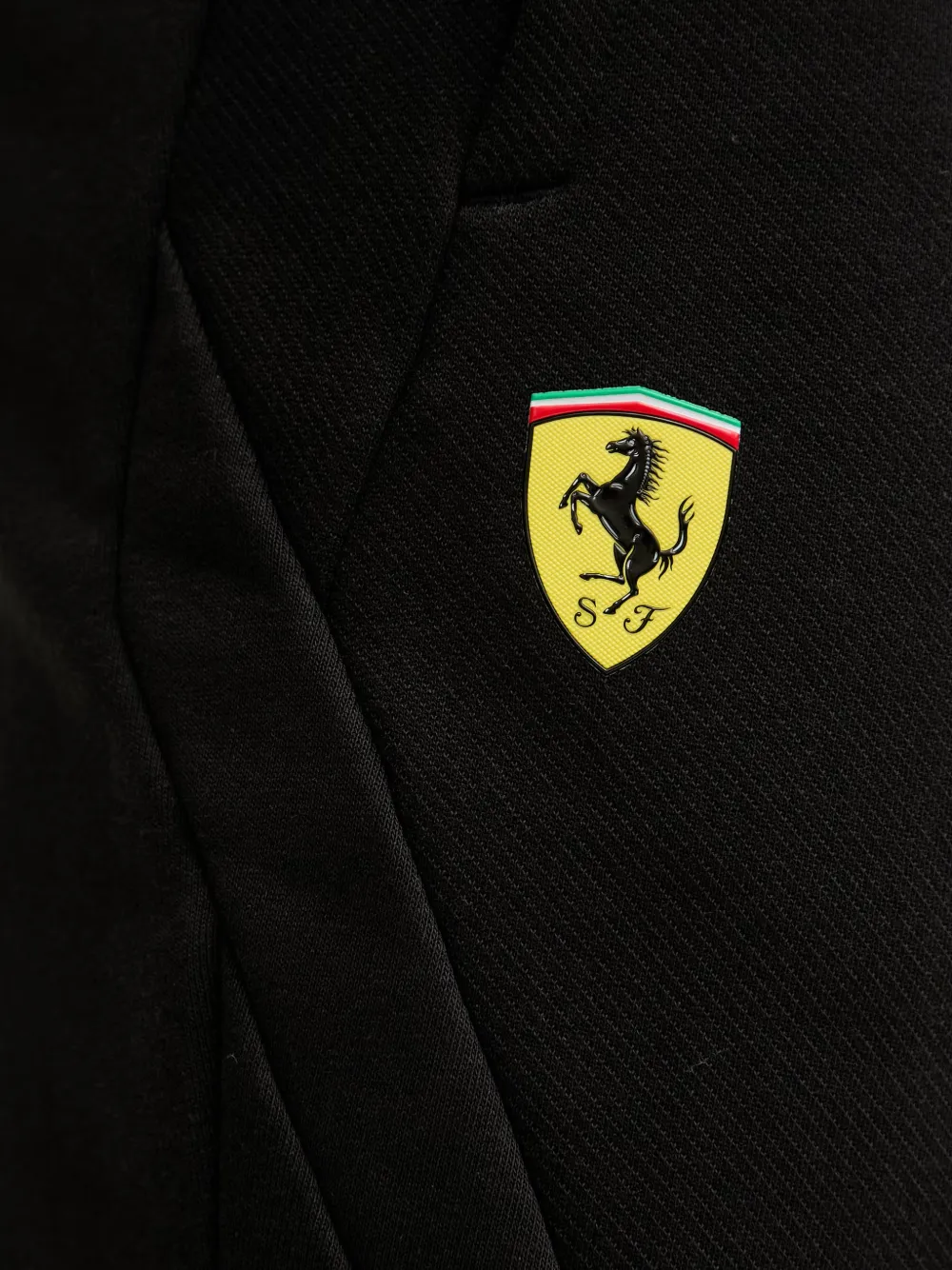 PUMA x Scuderia Ferrari logo-patch shorts Zwart