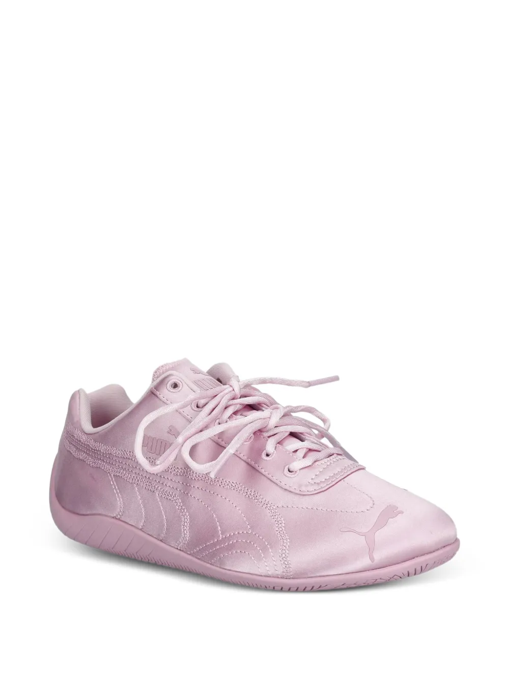 PUMA Speedcat Venus satin logo-embroidered low-top sneakers Roze