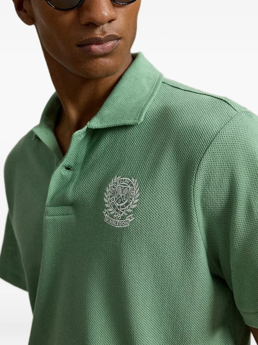 Polo Ralph Lauren Wimbledon poloshirt met borduurwerk Groen