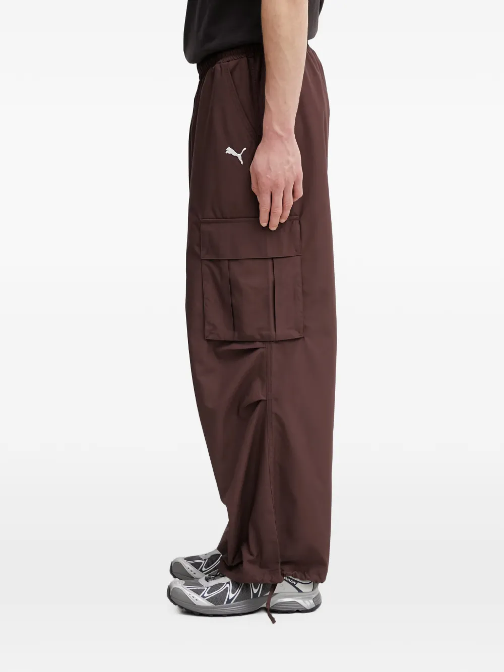 PUMA Future Archive broek met geborduurd logo Bruin