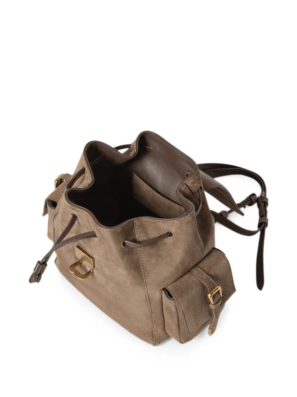 Brunello Cucinelli Sartorial suède rugzak Beige