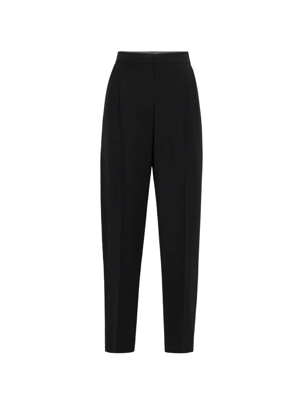 Brunello Cucinelli viscose and virgin-wool tuxedo trousers - Nero