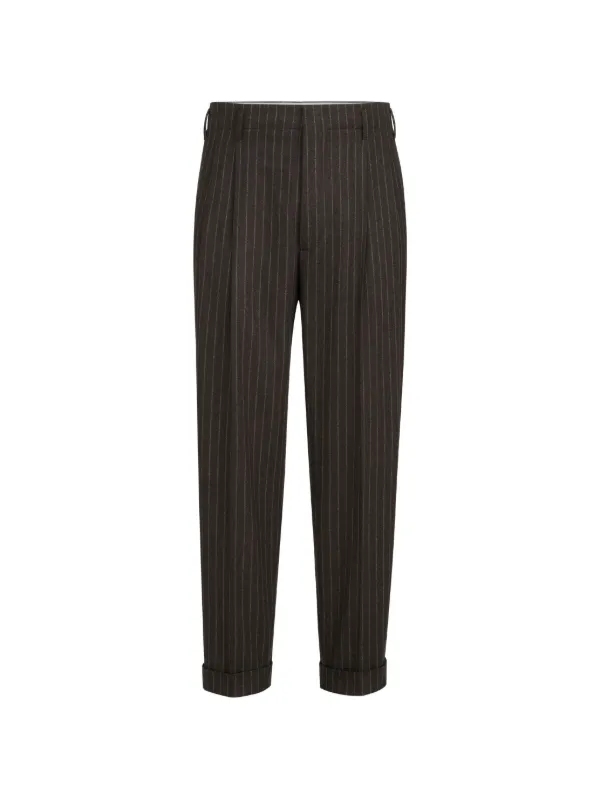 BRUNELLO CUCINELLI ストライプパンツ Brunello Cucinelli バージンウール＆カシミアチョークストライプ