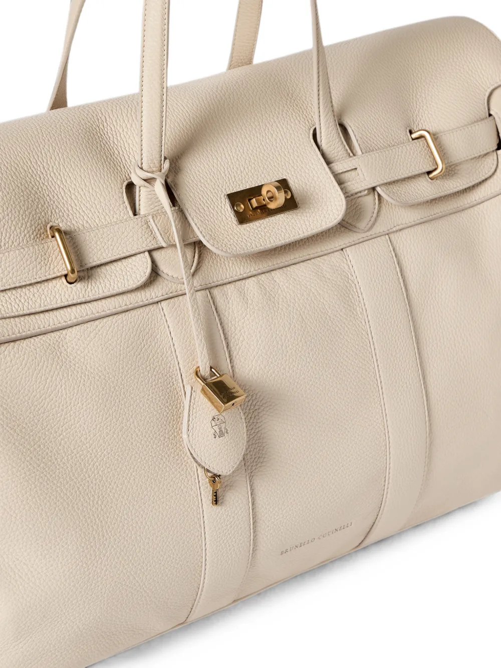 Brunello Cucinelli Explorer reistas van hertenleer Beige