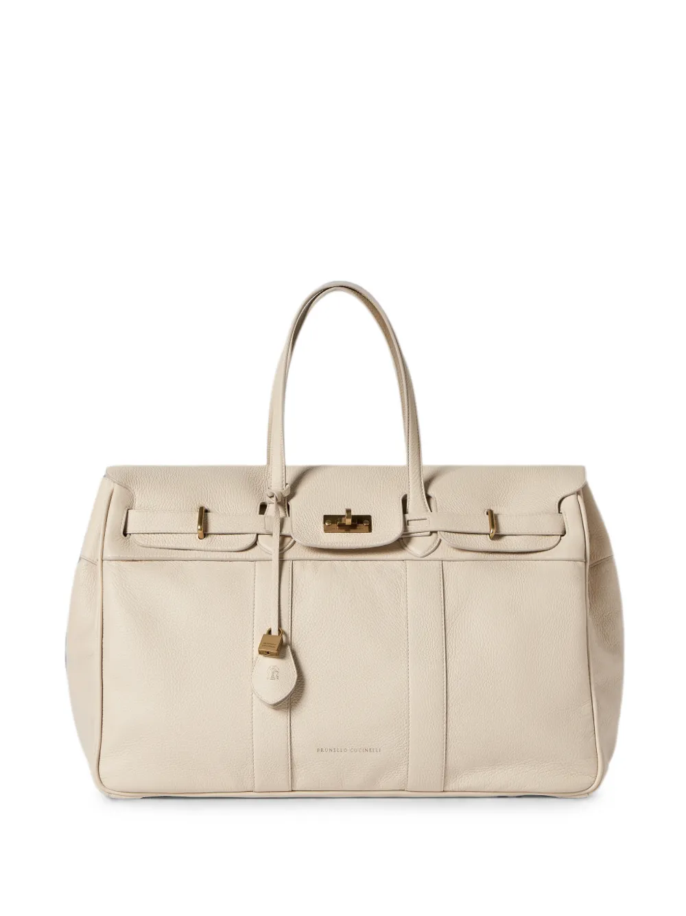 Brunello Cucinelli Explorer travel bag in deerskin - Nude
