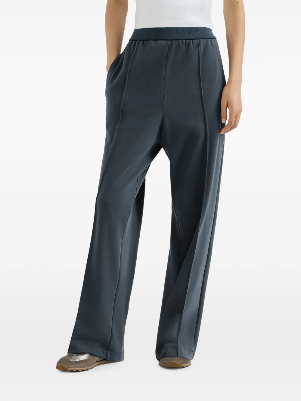 Brunello Cucinelli katoenen badstof trainingsbroek Blauw