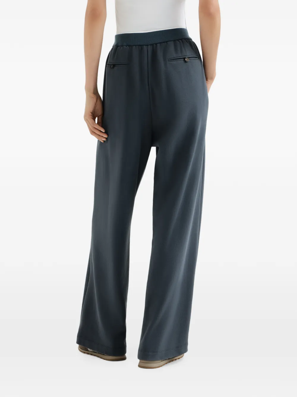 Brunello Cucinelli katoenen badstof trainingsbroek Blauw