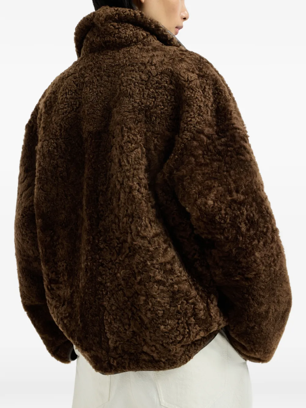 Brunello Cucinelli Omkeerbaar jack met Monili Bruin