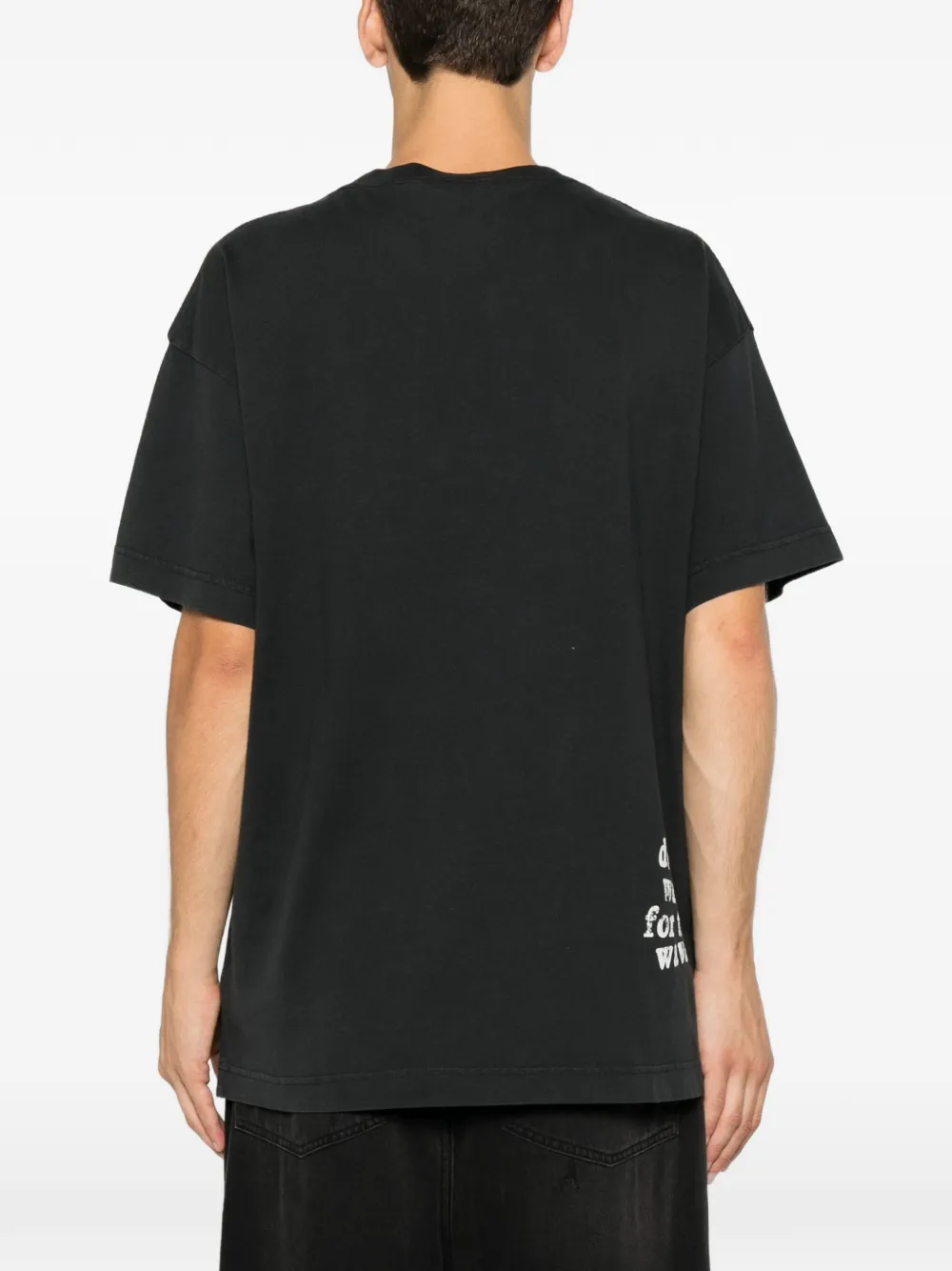 Palm Angels T-shirt met grafische print Zwart