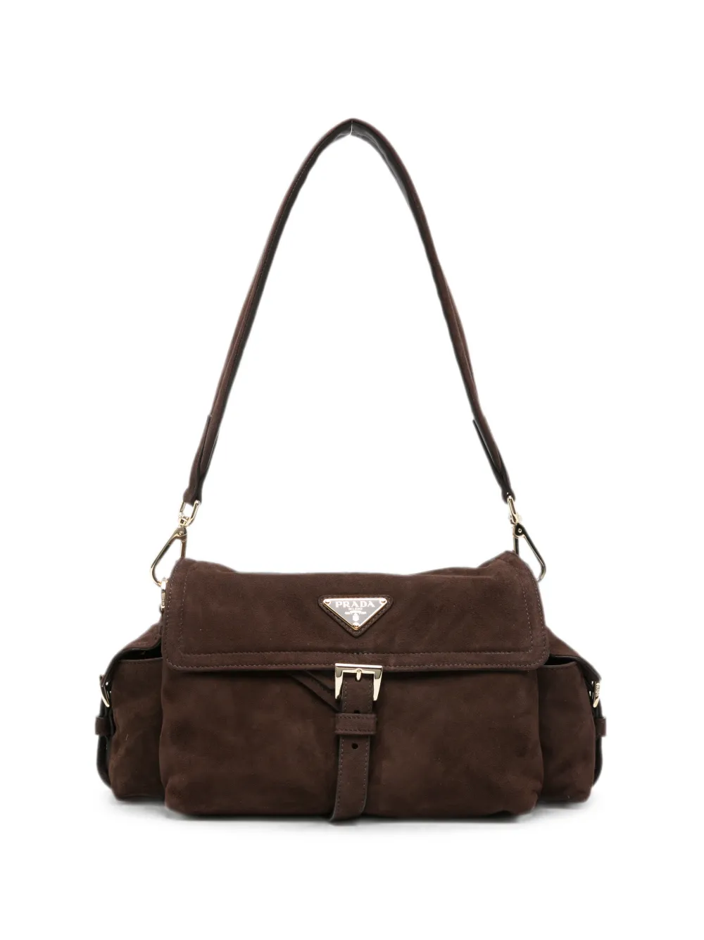 Prada medium Explore shoulder bag - Marrone