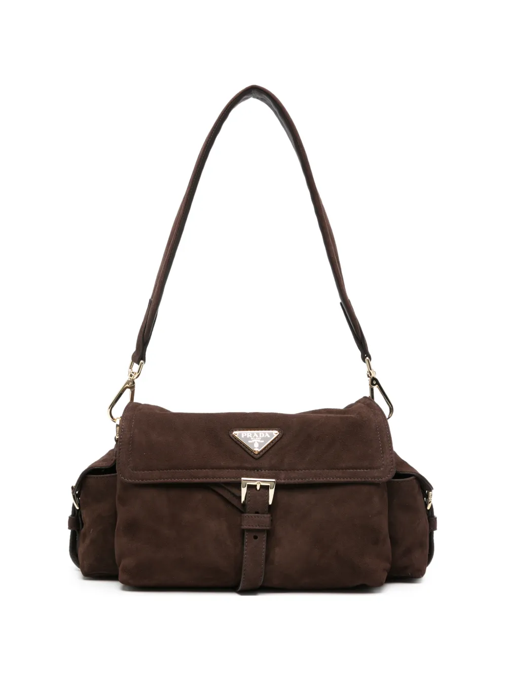 Prada medium Explore shoulder bag - Marrone