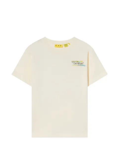 Off-White Kids 애로우 워터컬러 코튼 티셔츠